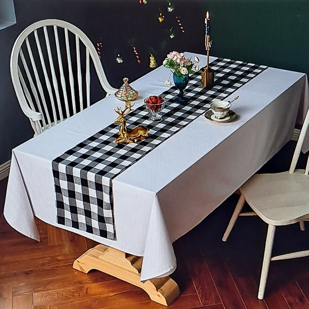 🍽 Buffalo Farmhouse Table Runner